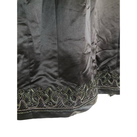 Kasper Bronze Knee Length Embroidered Coat - Size 8 - Picture 14 of 14